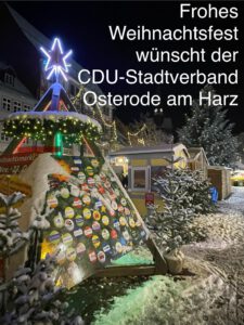 Frohe Weihnachten wünscht der Stadtverband